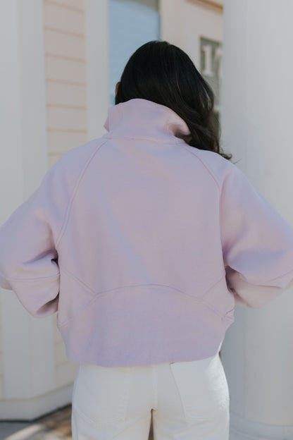 THE LUELLA HALF ZIP IN LAVENDER