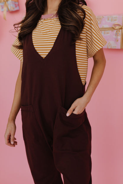 THE OLSEN ONESIE IN BROWN