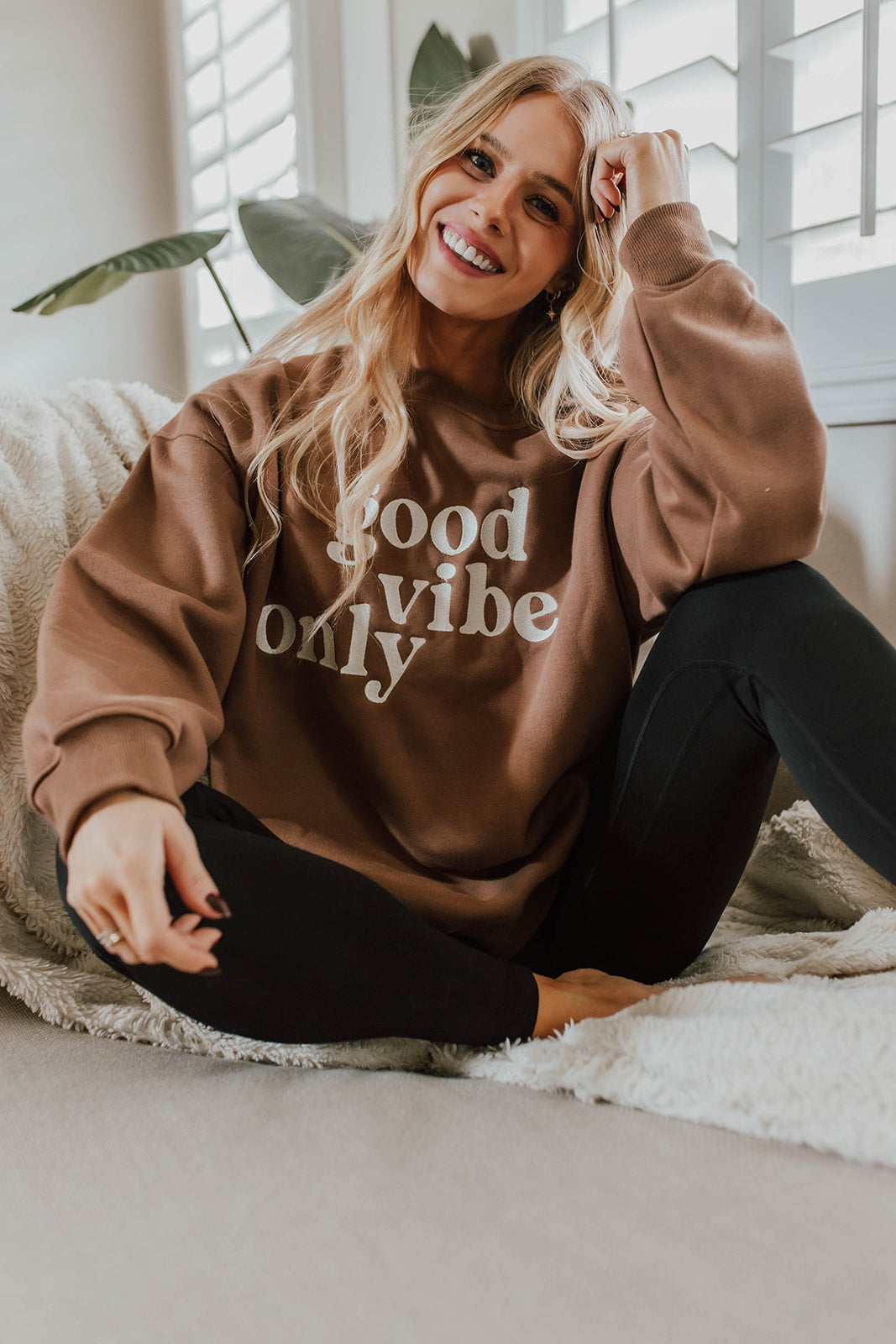 Good vibes oversized sweatshirt new arrivals