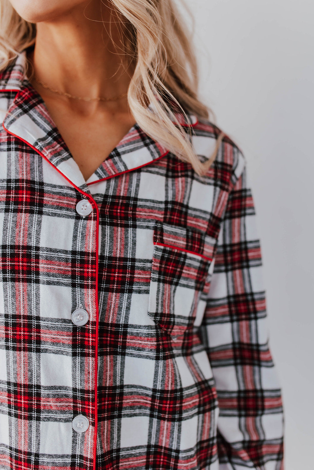 Pink PLAID Desert RED – IN THE FLANNEL FIRESIDE PAJAMAS