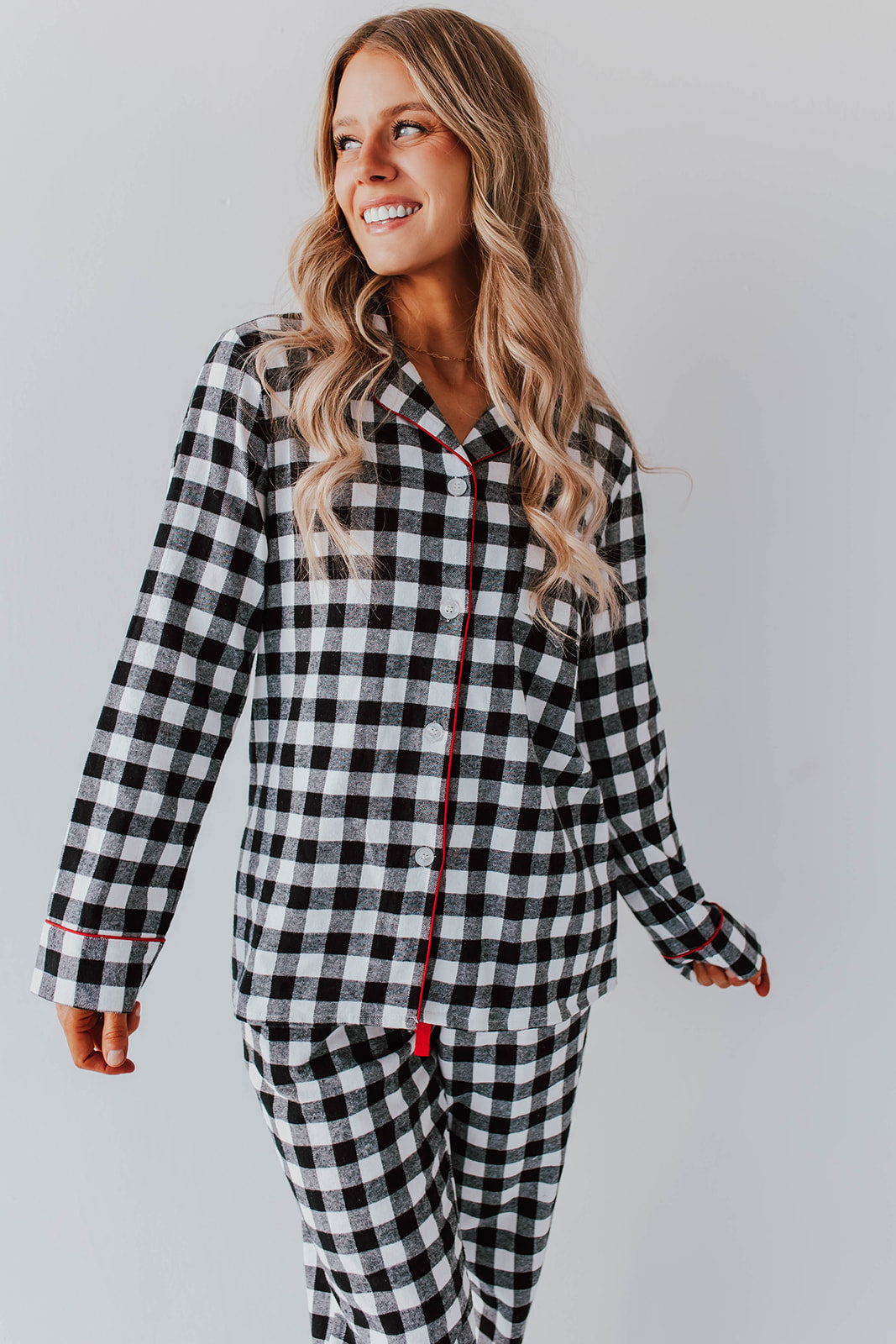 Black discount flannel pyjamas