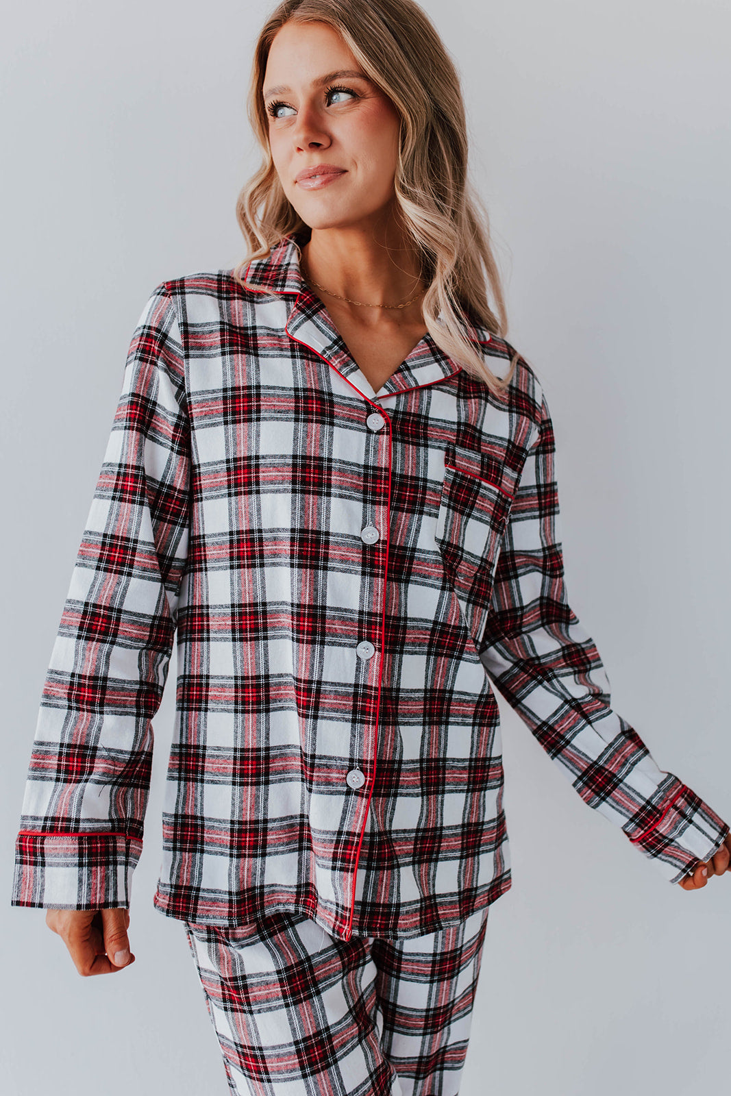 THE FIRESIDE FLANNEL IN – PAJAMAS RED Desert Pink PLAID