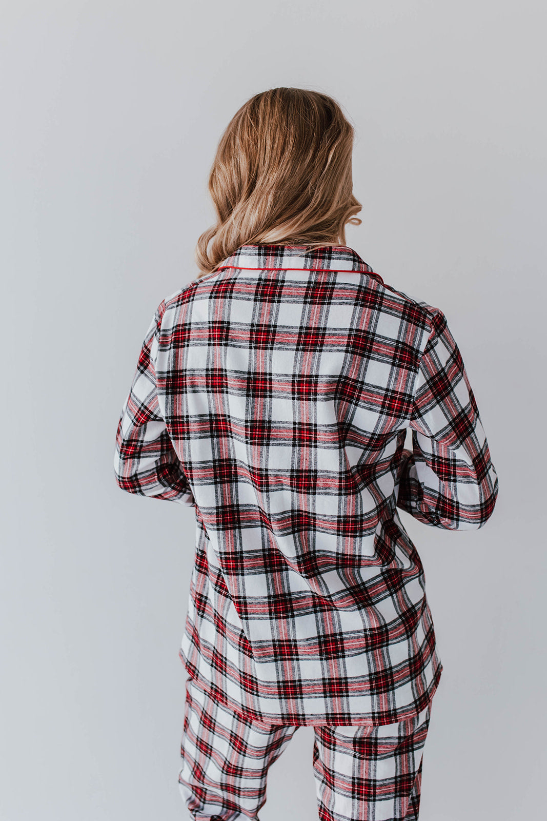THE Desert – PAJAMAS Pink IN FIRESIDE RED PLAID FLANNEL