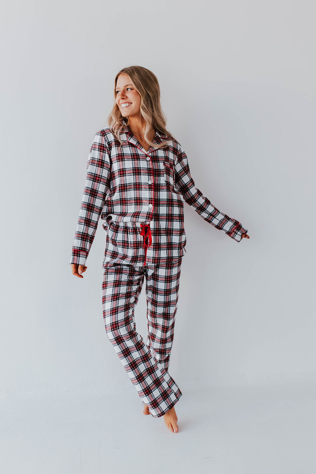 IN THE PLAID Pink RED FLANNEL PAJAMAS – Desert FIRESIDE