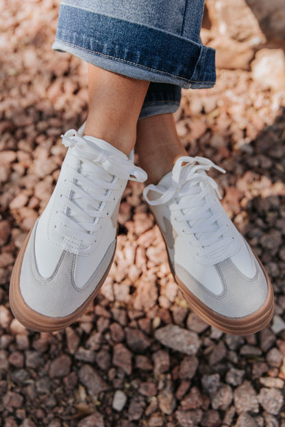 THE PLATFORM SNEAKERS IN WHITE