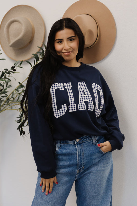 THE CIAO SWEATSHIRT IN NAVY