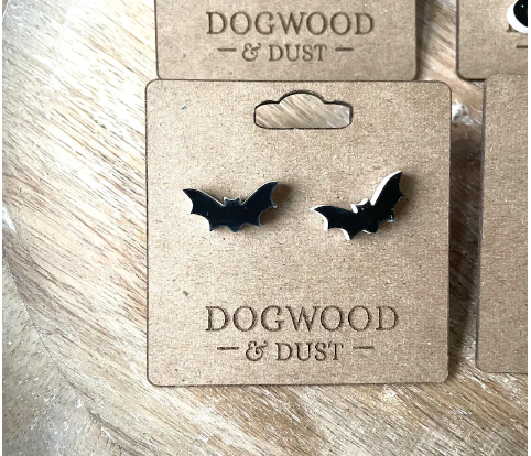 THE SPOOKY BATS STUD EARRINGS