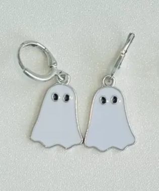 THE GHOST DROP EARRINGS IN SILVER