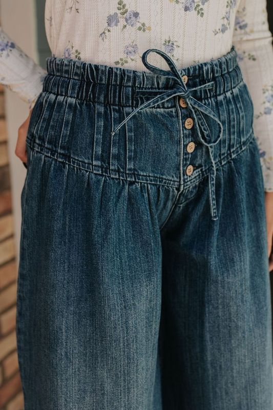 THE PAYDEN WIDE LEG JEANS IN DARK DENIM