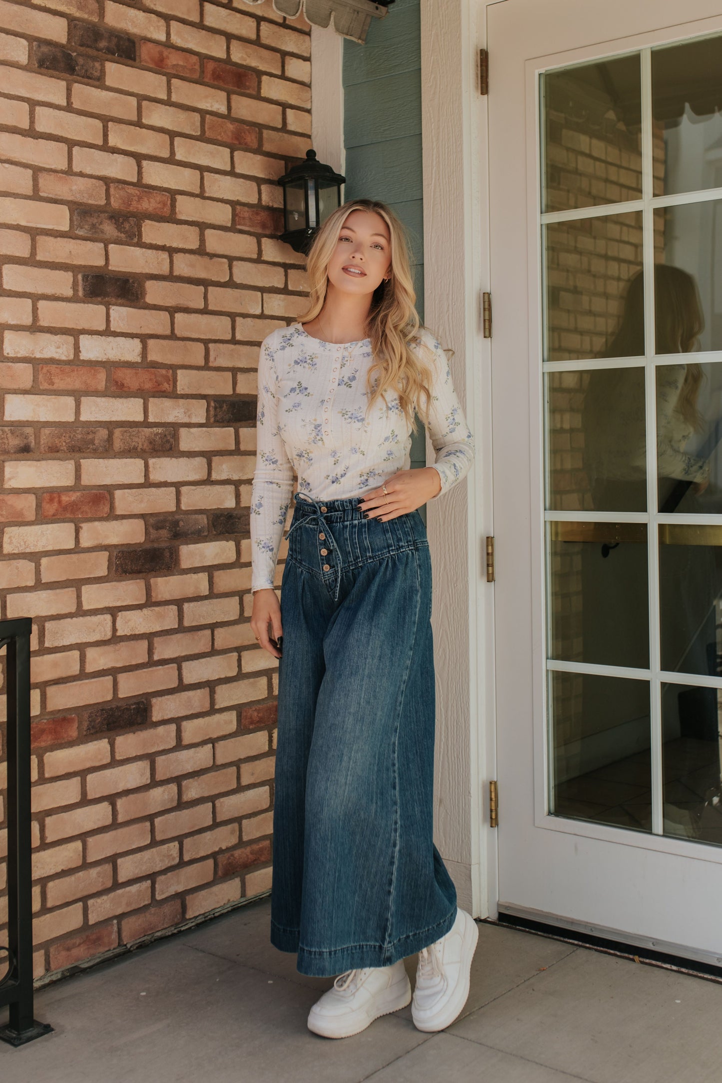 THE PAYDEN WIDE LEG JEANS IN DARK DENIM