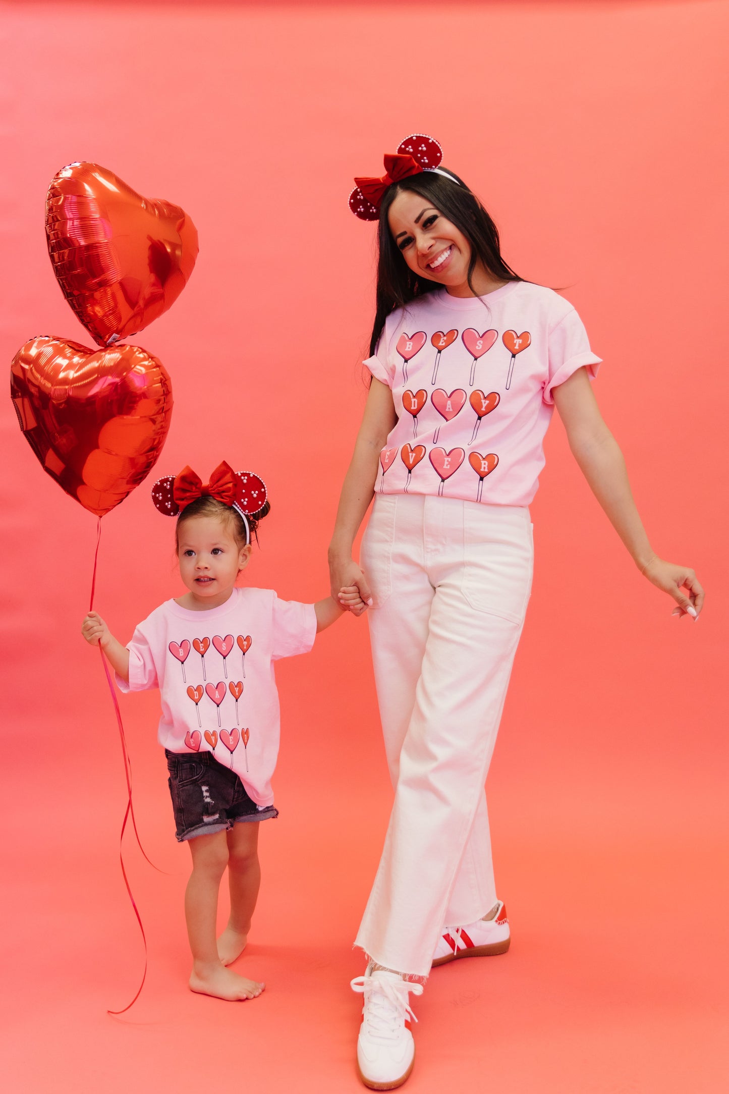 THE BEST DAY EVER KIDS TEE IN LOLLIPOP PINK BY PINK DESERT