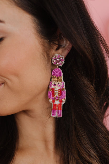 THE NUTCRACKER EARRINGS IN PINK