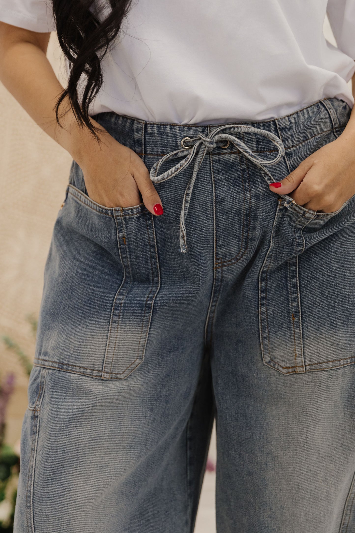 THE LOLA MID RISE JEANS IN LIGHT DENIM