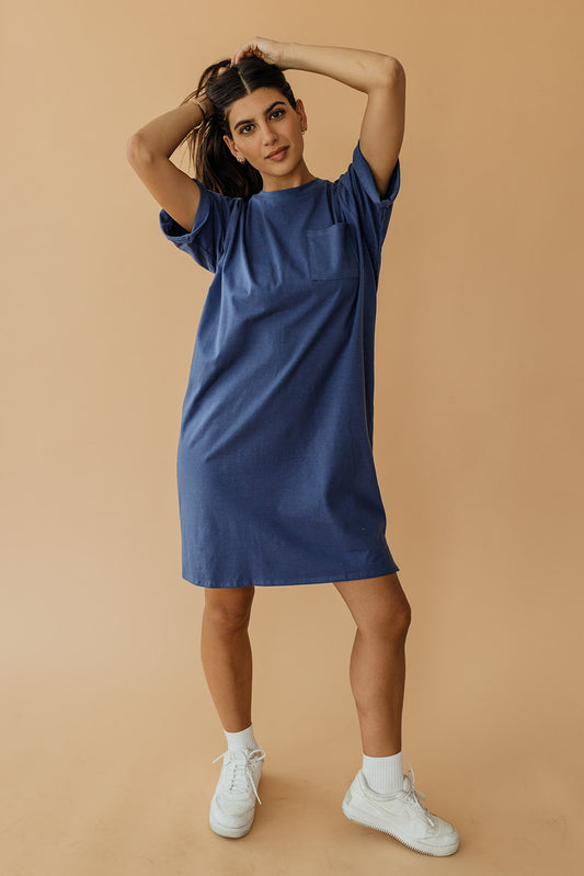 Blue Denim Modest Dresses for Summer | Pink Desert X-Small