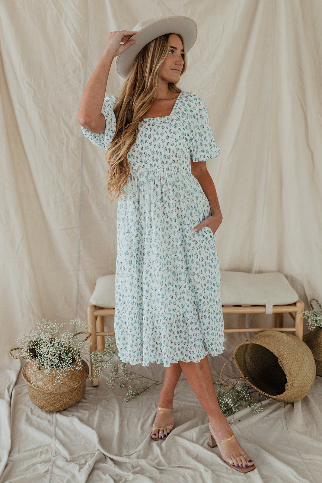 Loemes Summer Cute Floral Flowy Knee Length Sundressses Beach Dress for  Women 20 | eBay