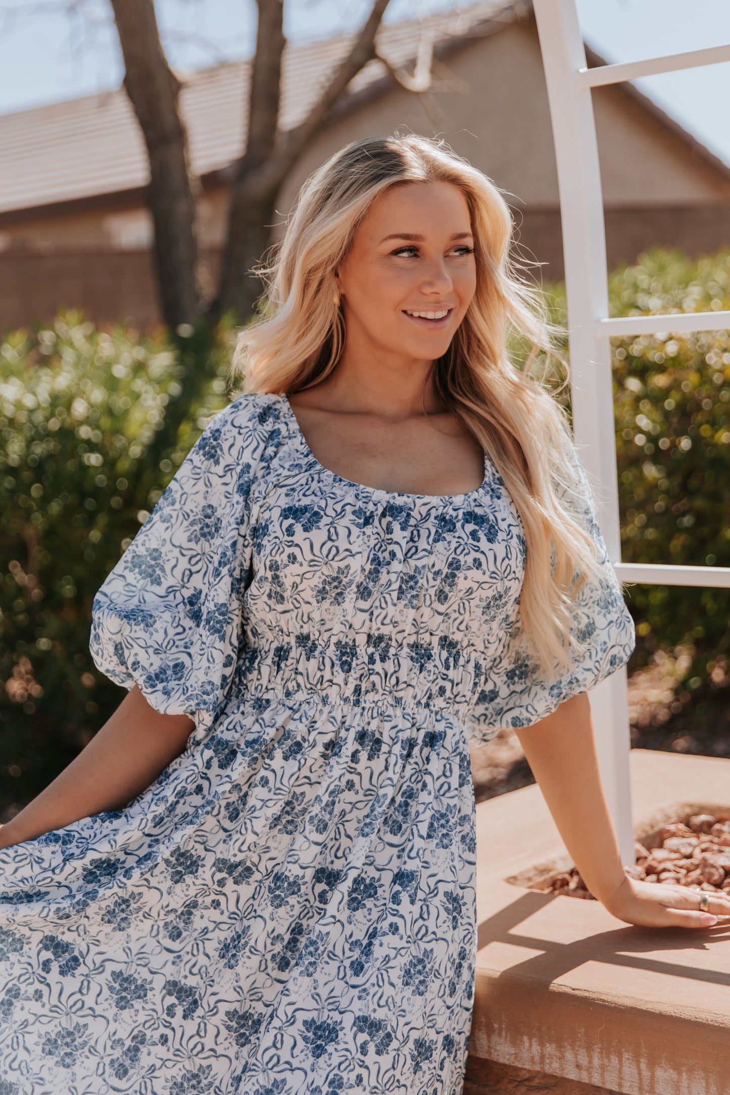 THE LOUISA MAXI DRESS IN LIGHT BLUE