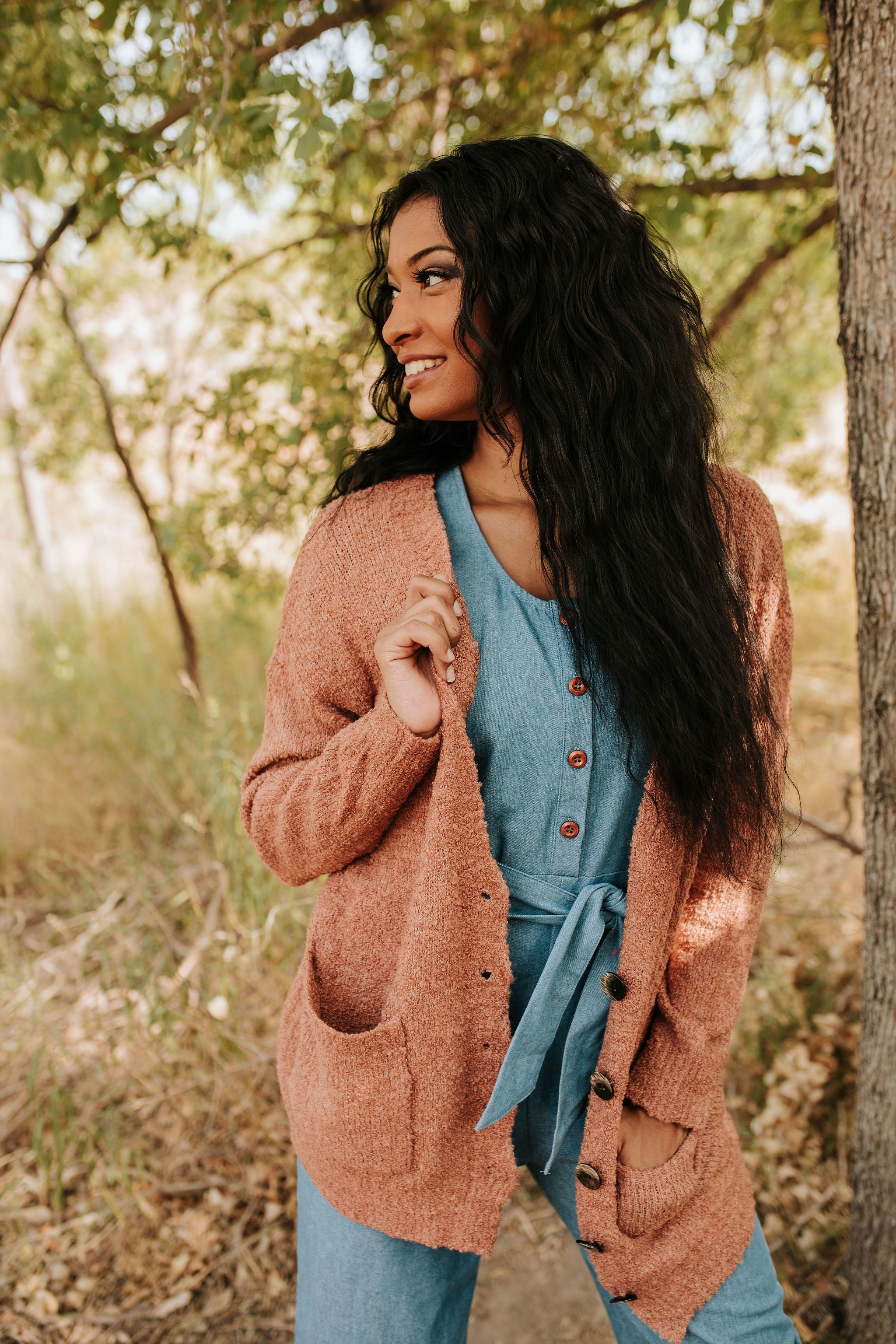 THE ADORE YOU CARDIGAN IN CLAY – Pink Desert