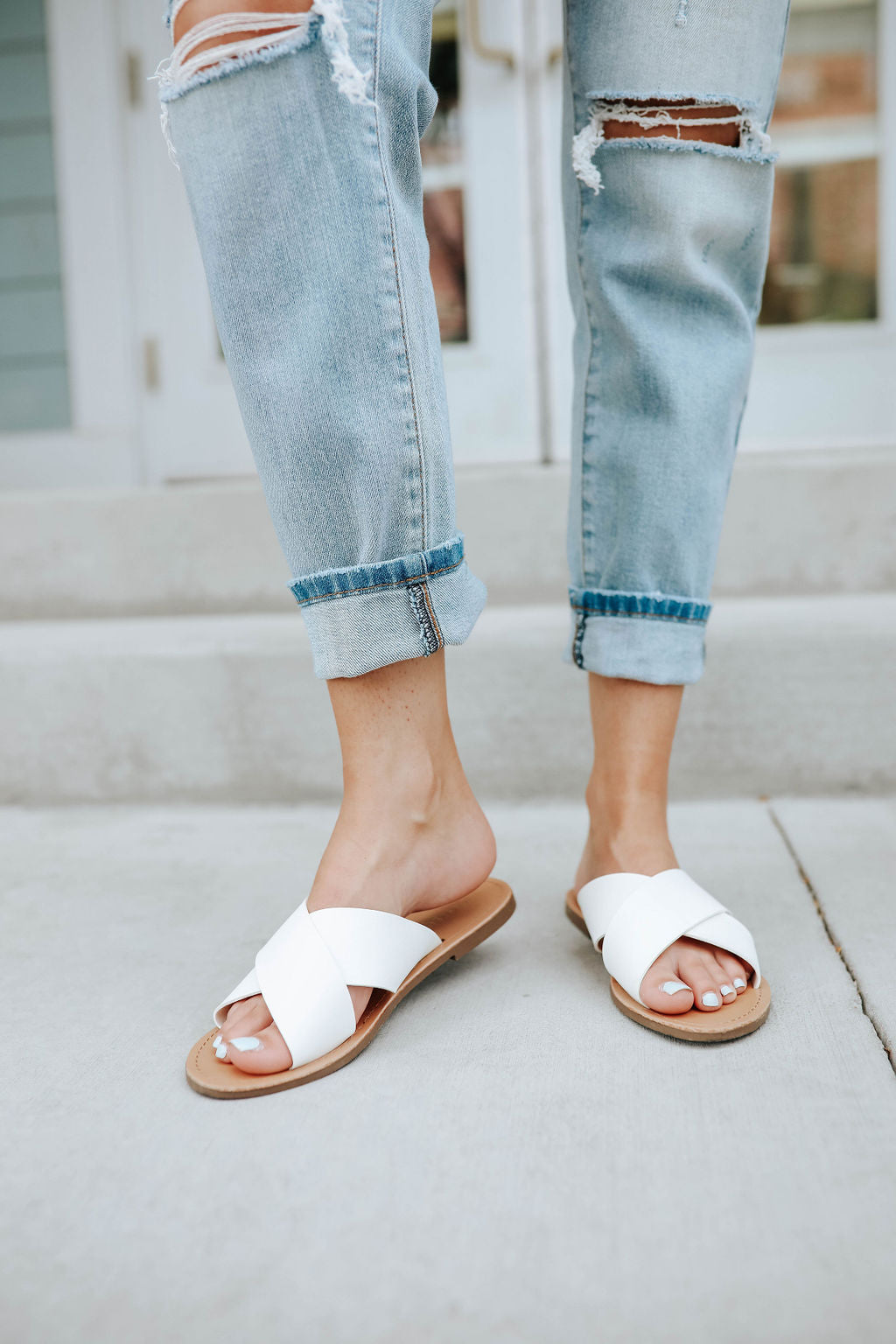 Women's White Flat Sandals | Nordstrom