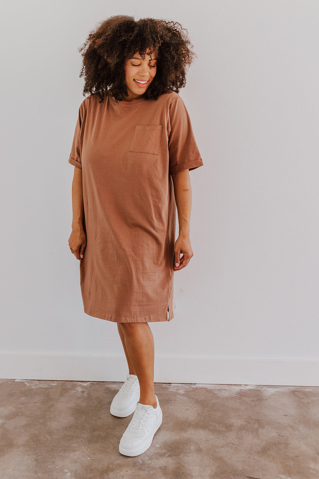 Jersey top tee dress